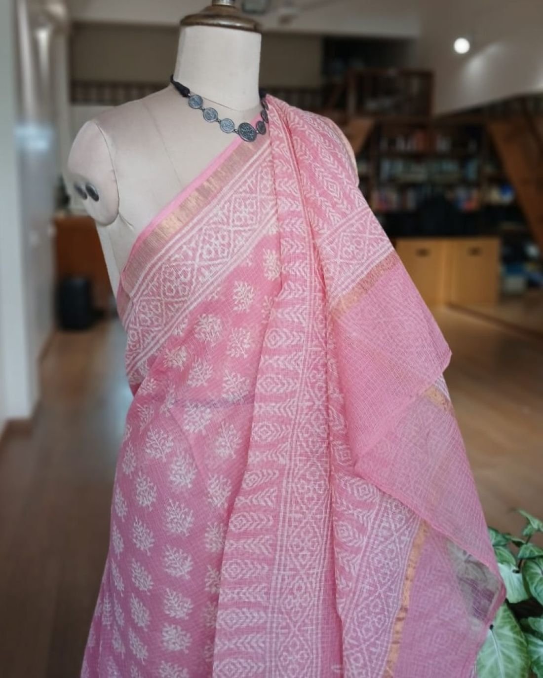 Kota Doria Cotton Saree – (KDCS1044) - Image 5