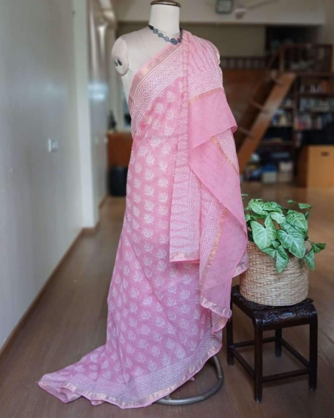 Kota Doria Cotton Saree – (KDCS1044) - Image 6