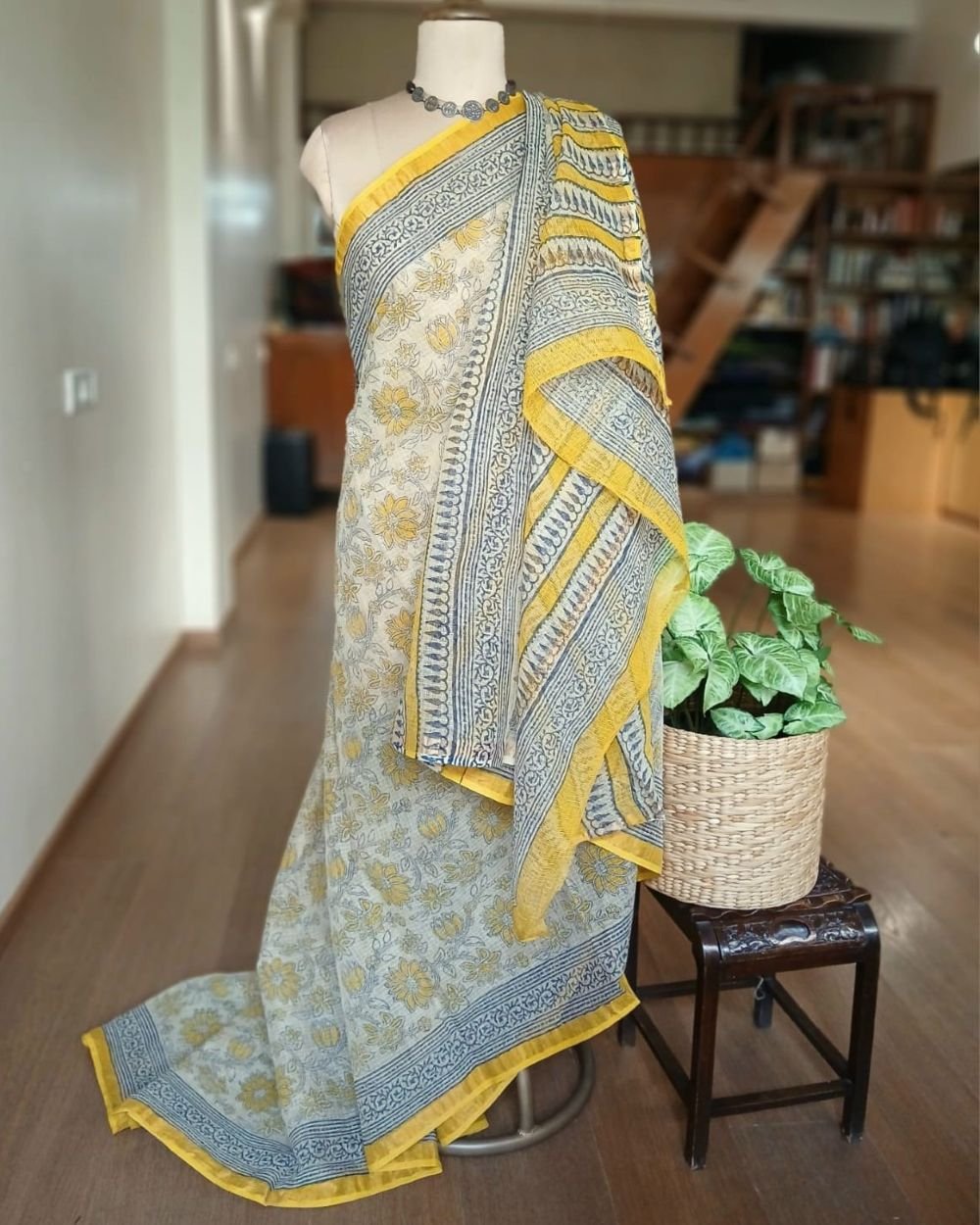 Kota Doria Cotton Saree – (KDCS1053) - Image 7