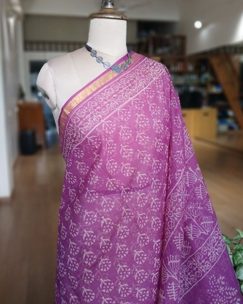 Kota Doria Cotton Saree – (KDCS1052) - Image 3
