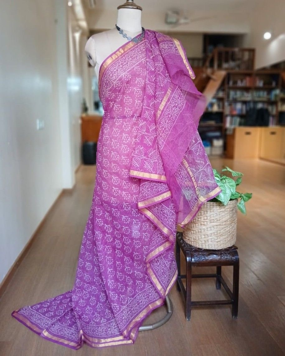 Kota Doria Cotton Saree – (KDCS1052) - Image 6