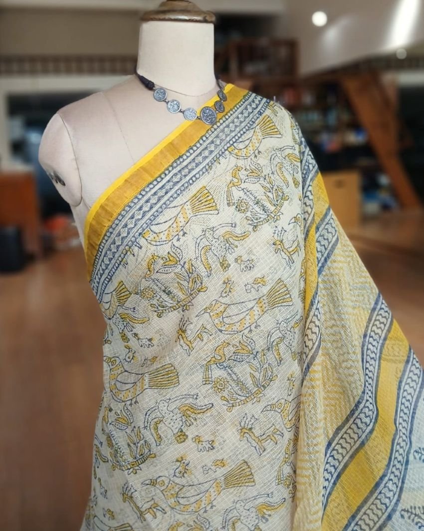 Kota Doria Cotton Saree – (KDCS1045) - Image 3