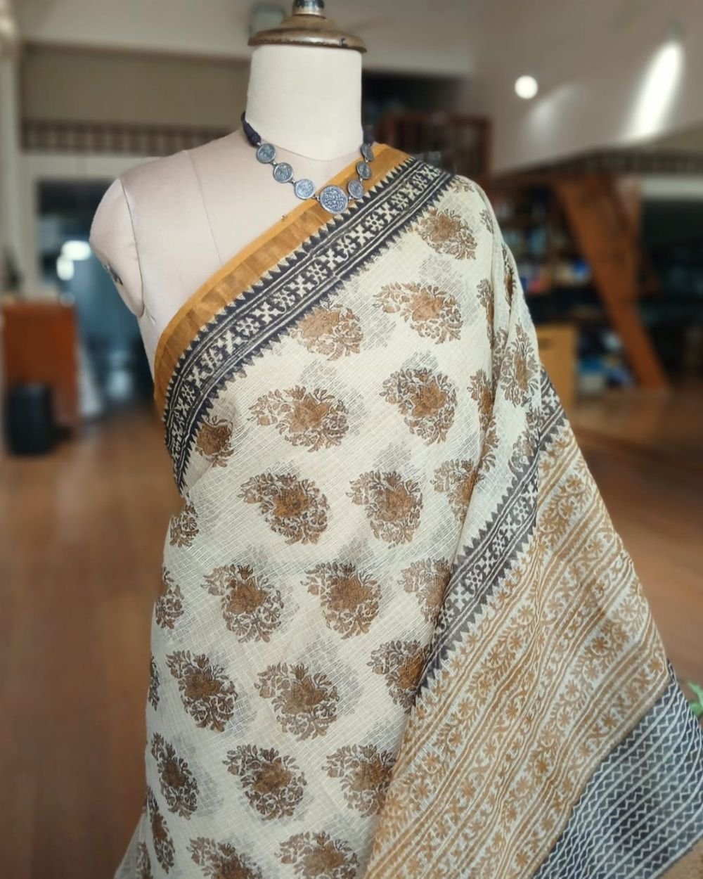 Kota Doria Cotton Saree – (KDCS1046) - Image 3