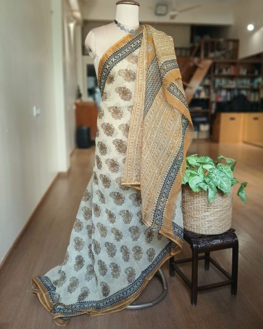 Kota Doria Cotton Saree – (KDCS1046) - Image 5