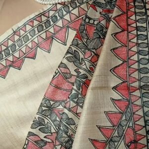 Madhubani on Tussar Silk – (MADT0040)