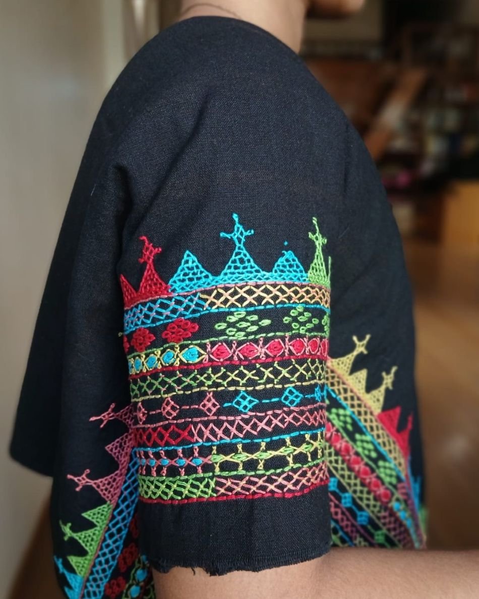 Mandala Blouse Piece – (MAND1128) - Image 2