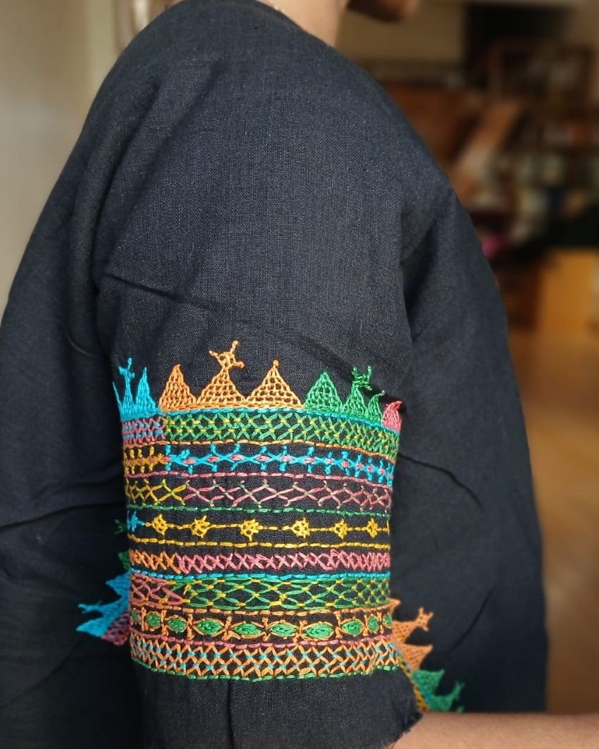 Mandala Blouse Piece – (MAND1135) - Image 2