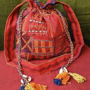 Patchwork Embroidered Drawstring Bag - (PEDB0021)
