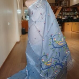 Handweave Jamdani Silk Saree – (SJMS1151)