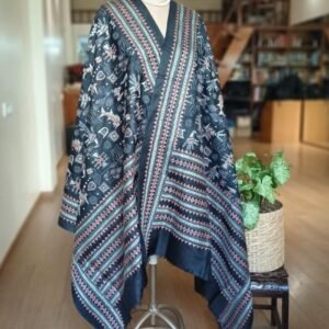 Pure Silk Kantha Dupatta from Santiniketan – (KSDS1008)