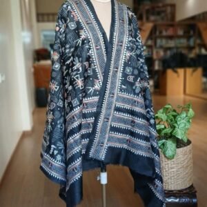 Pure Silk Kantha Dupatta from Santiniketan – (KSDS1009)