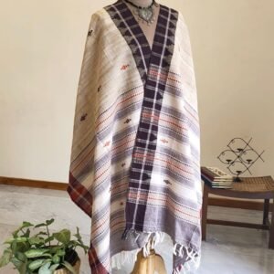 Tussar x Cotton Kotpad Dupatta - (HKDK0003)