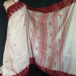 Kotpad Natural Dyes Tussar Silk x Cotton Saree - (CTKS0014)