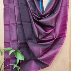Pure Silk Handweave Plain Saree from Murshidabad – (PSMS1004)