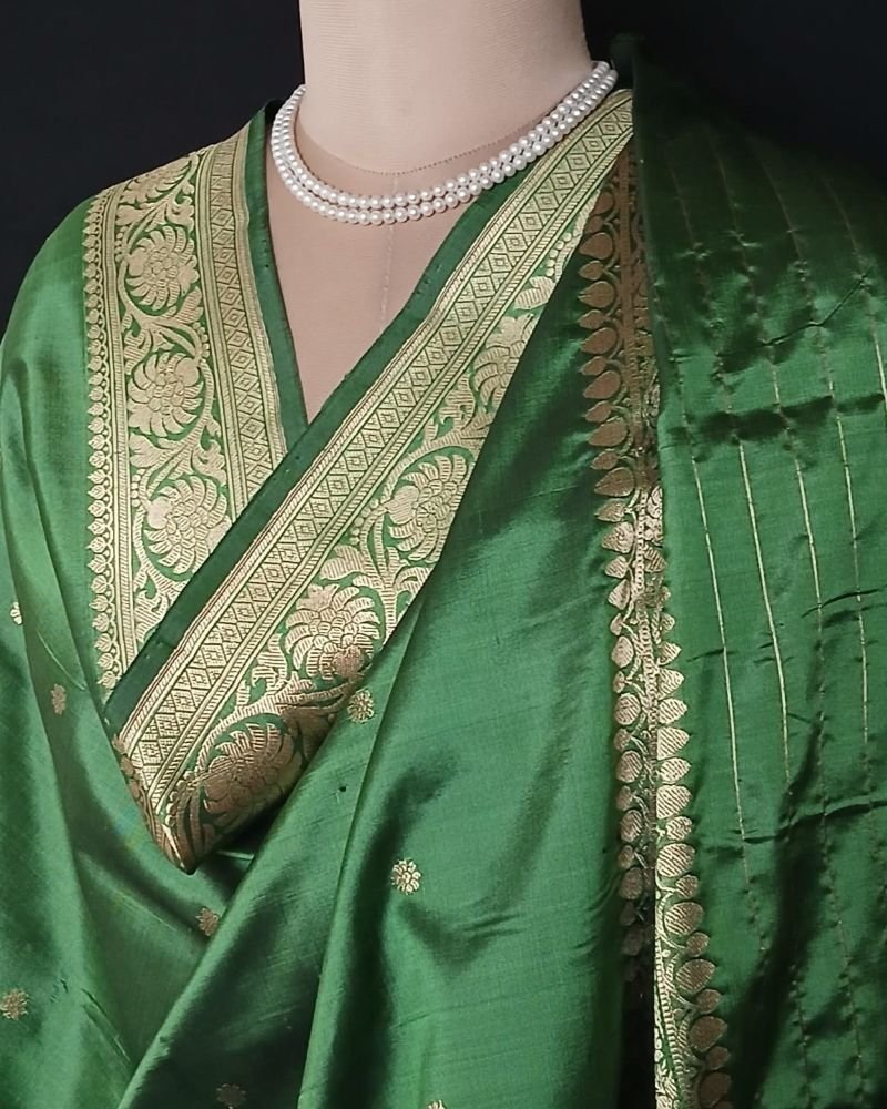 Banarasi Pure Katan Silk Dupatta – (DUPT1014) - Image 4