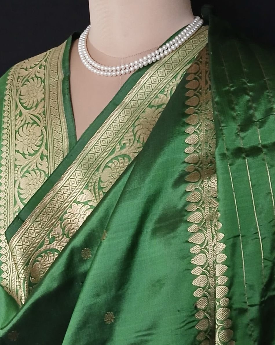 Banarasi Pure Katan Silk Dupatta – (DUPT1014) - Image 5