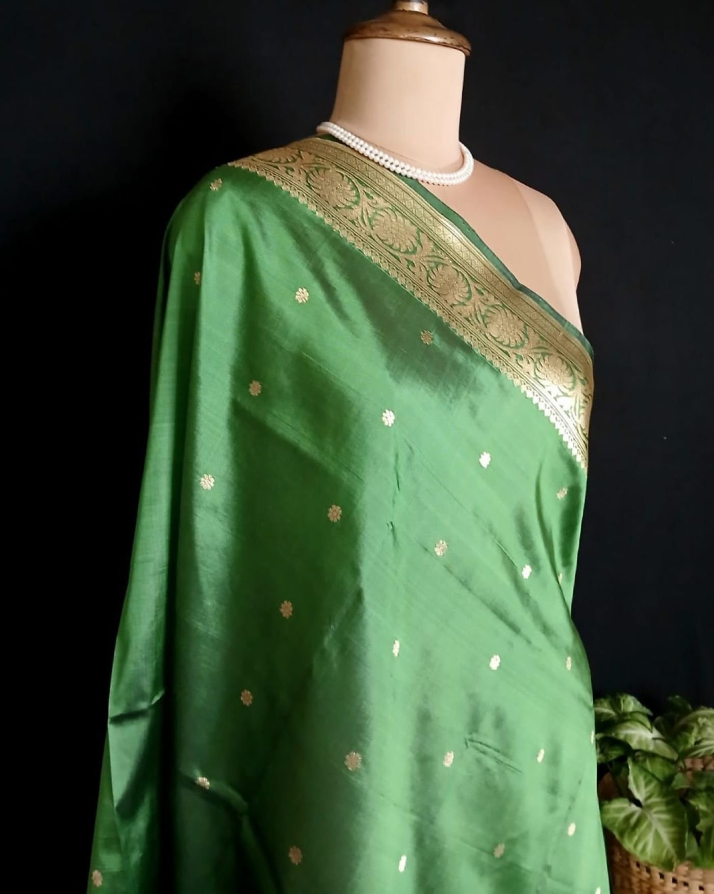 Banarasi Pure Katan Silk Dupatta – (DUPT1014) - Image 7