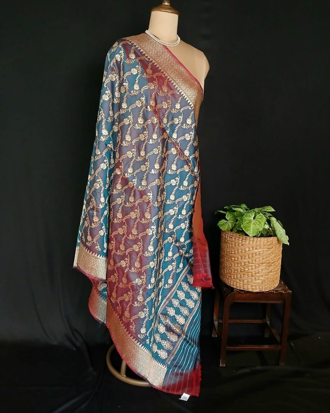Jungla Banarasi Dupatta – (JBDT0002) - Image 6