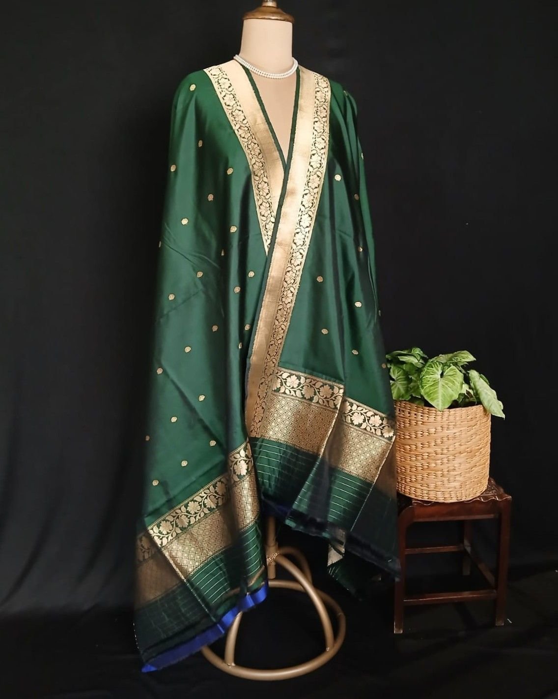 Banarasi Pure Katan Silk Dupatta – (DUPT1011)