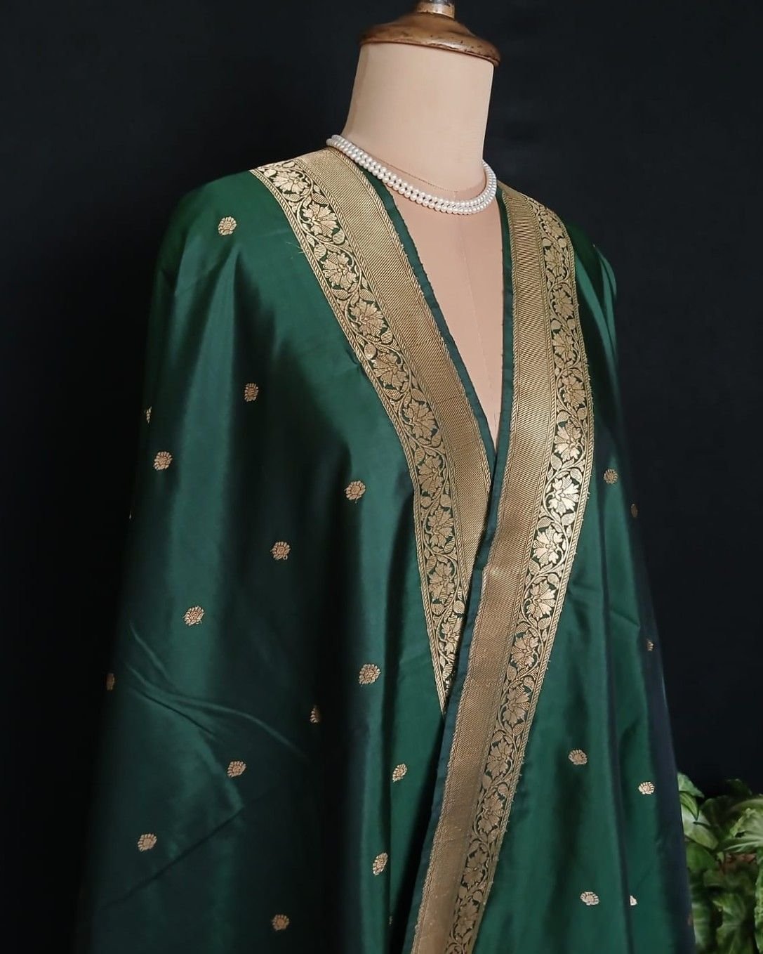 Banarasi Pure Katan Silk Dupatta – (DUPT1011) - Image 2