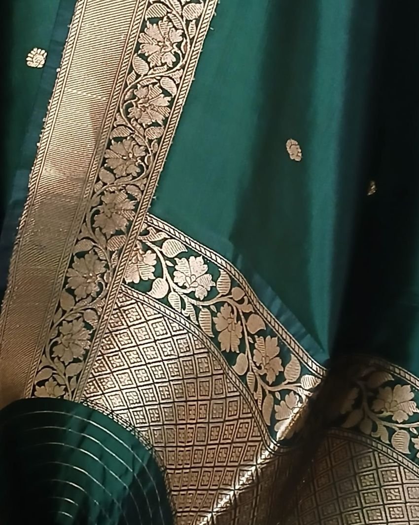 Banarasi Pure Katan Silk Dupatta – (DUPT1011) - Image 3