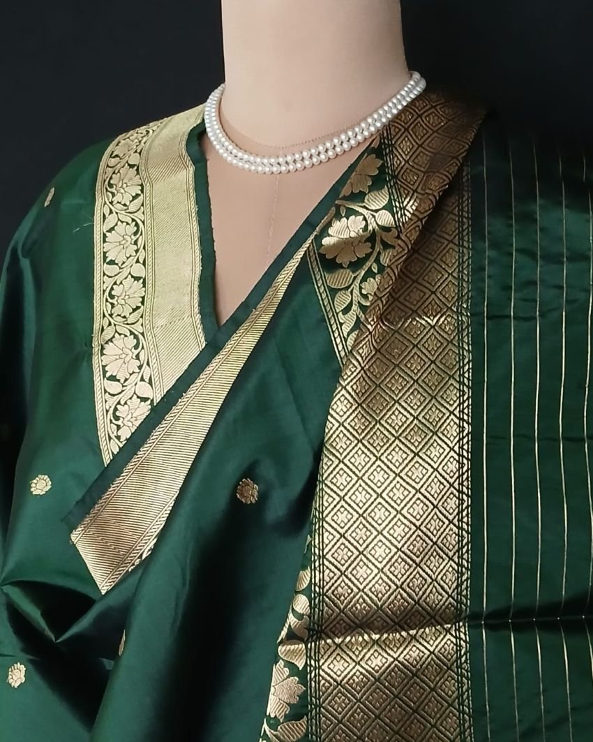 Banarasi Pure Katan Silk Dupatta – (DUPT1011) - Image 4