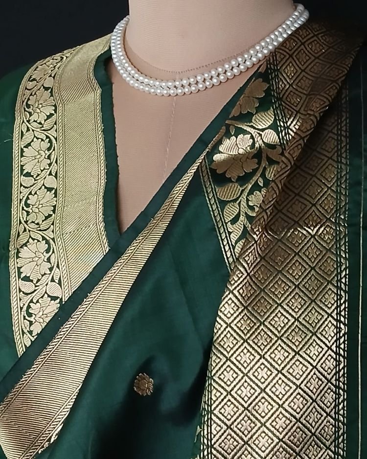 Banarasi Pure Katan Silk Dupatta – (DUPT1011) - Image 5