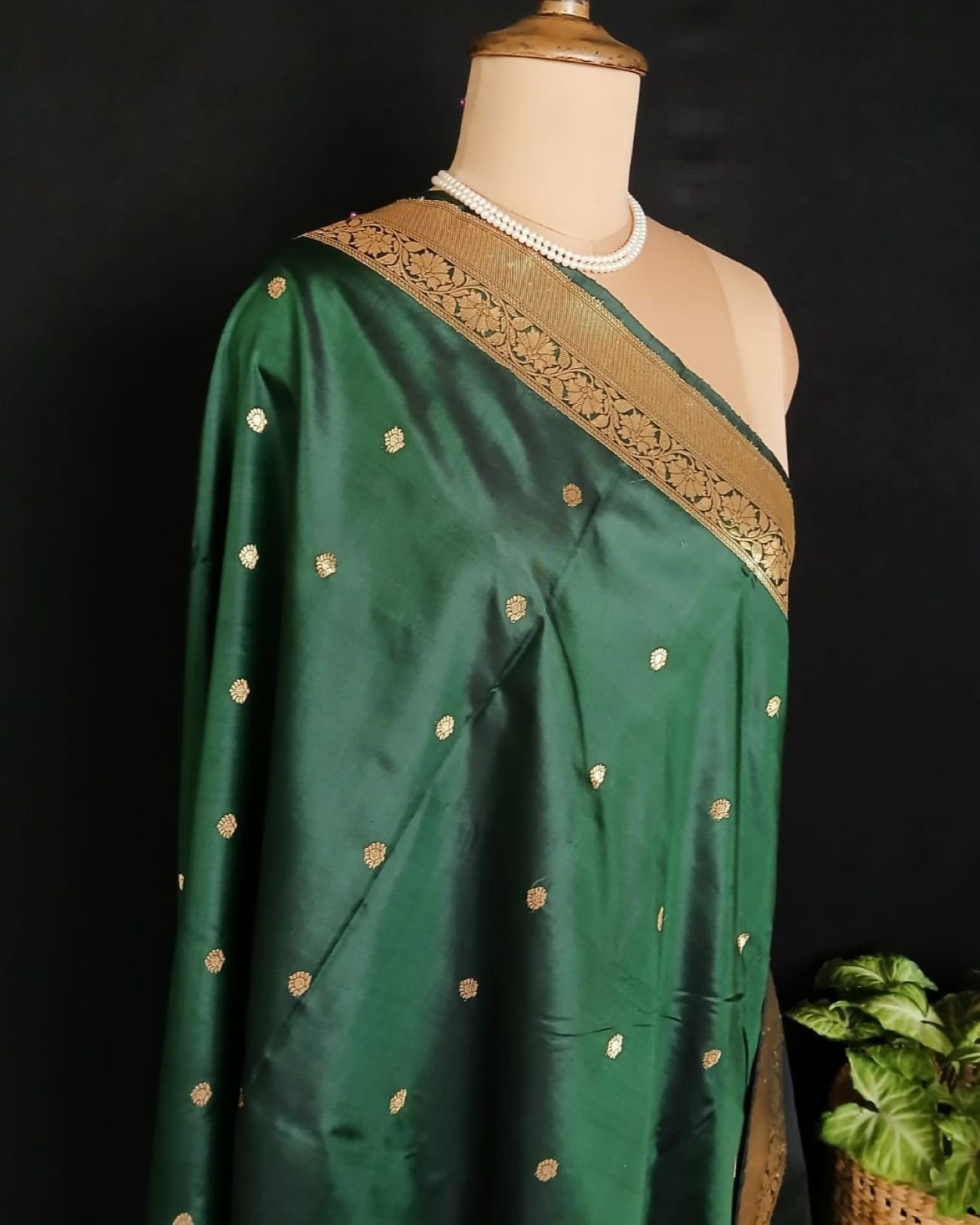 Banarasi Pure Katan Silk Dupatta – (DUPT1011) - Image 7