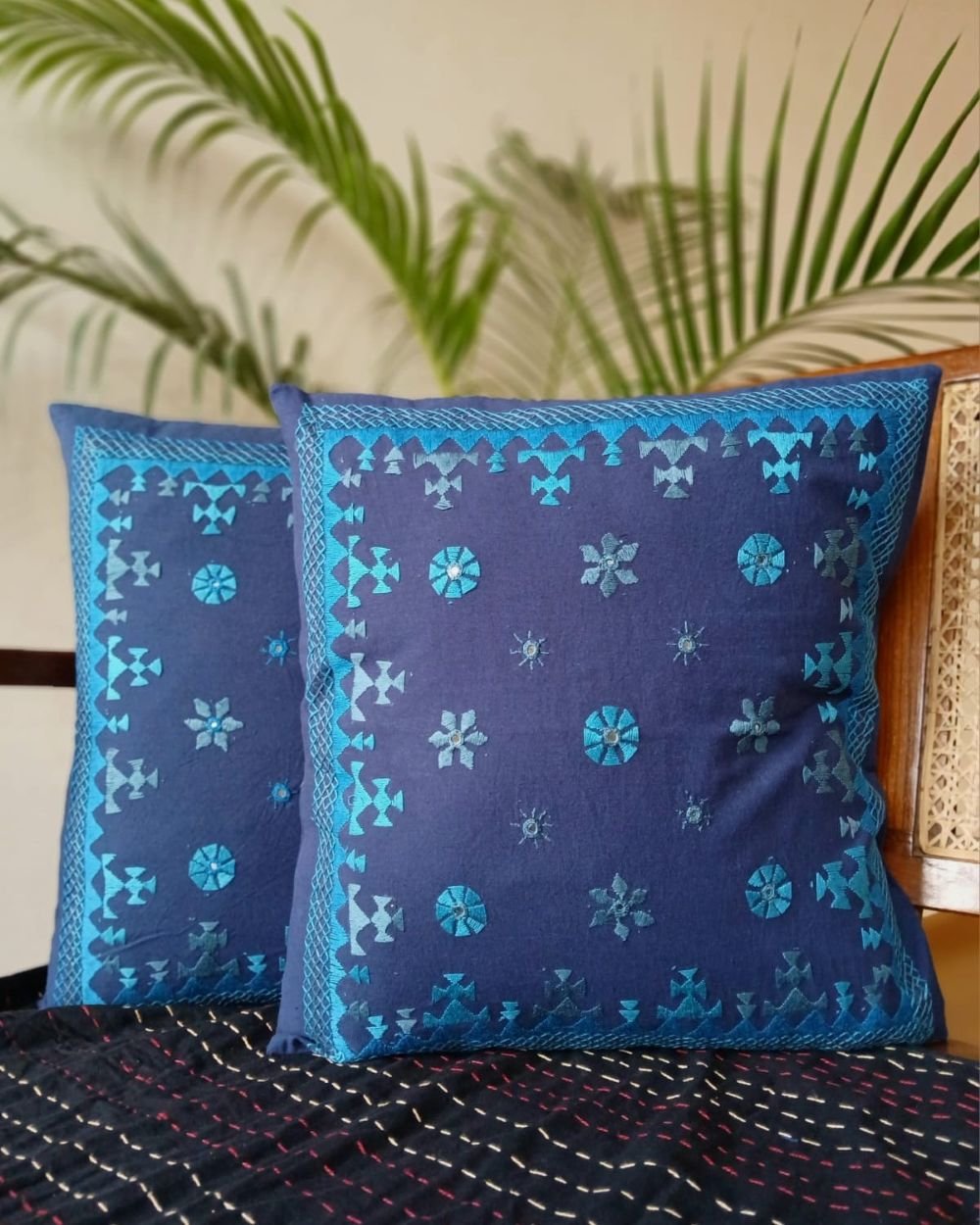 Barmer Embroidered Cushion Cover Set - (BECC0010) - Image 2