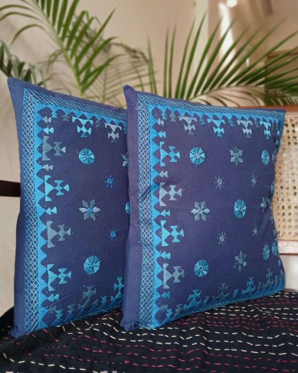 Barmer Embroidered Cushion Cover Set - (BECC0010)