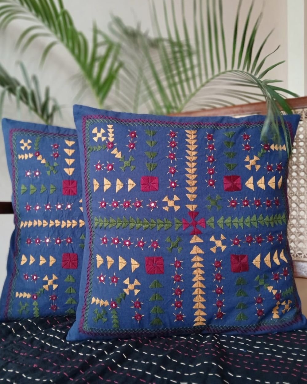 Barmer Embroidered Cushion Cover Set - (BECC0012) - Image 2