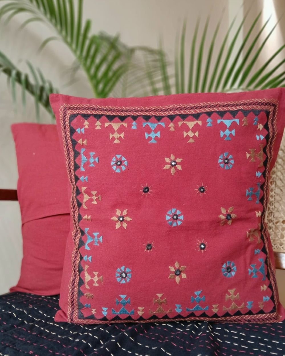 Barmer Embroidered Cushion Cover Set - (BECC0005) - Image 5