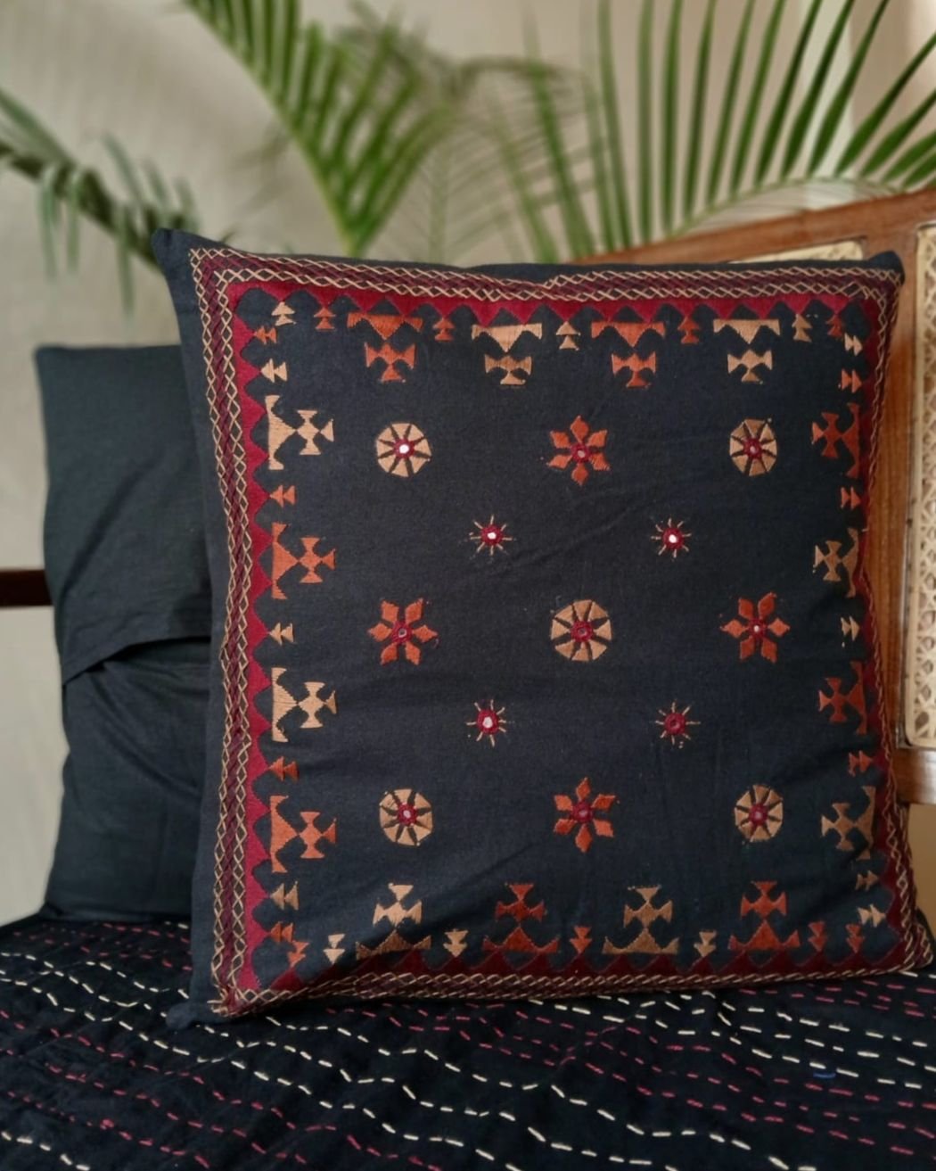 Barmer Embroidered Cushion Cover Set - (BECC0004) - Image 5