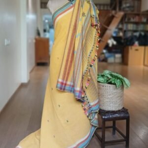 Bhujodi Saree Handwoven in Kala Cotton – (BHUJ1091)