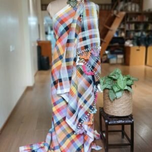 Bhujodi Saree Handwoven in Kala Cotton. – (BHUJ1088)