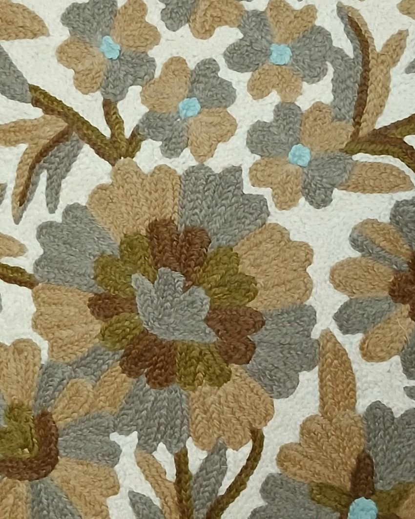 Crewel embroidered Chinar Motif Cushion Covers – (CCMC0049) - Image 4