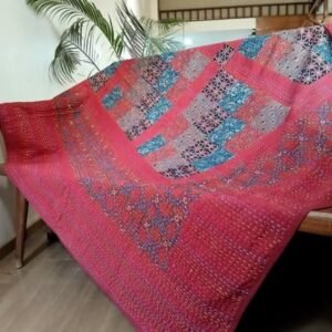 Patchwork Two-Layer Ajrakh Quilt (Godhri) – (APDG0016)