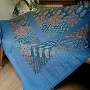 Patchwork Two-Layer Ajrakh Quilt (Godhri) – (APDG0017)