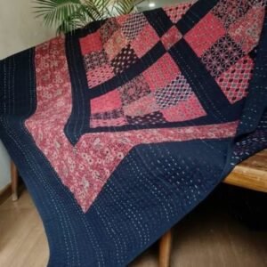 Patchwork Two-Layer Ajrakh Quilt (Godhri) – (APDG0018)