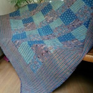 Patchwork Two-Layer Ajrakh Quilt (Godhri) – (APDG0021)