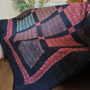Patchwork Two-Layer Ajrakh Quilt (Godhri) – (APDG0022)