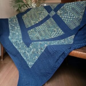 Patchwork Two-Layer Ajrakh Quilt (Godhri) – (APDG0023)
