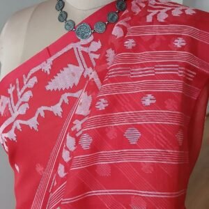Soft Cotton Jamdani Handweave from Phulia  – (JCHS0009)