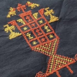 Kasuti Mangalgiri Cotton Blouse Piece - (KMCB0001)