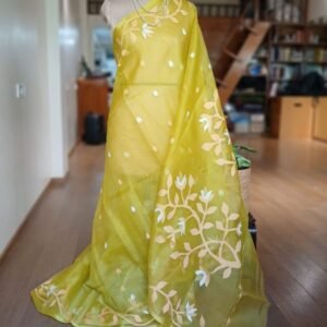 Handweave Jamdani Silk Saree – (SJMS1167)