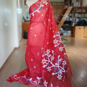 Handweave Jamdani Silk Saree – (SJMS1155)