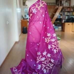 Handweave Jamdani Silk Saree – (SJMS1158)