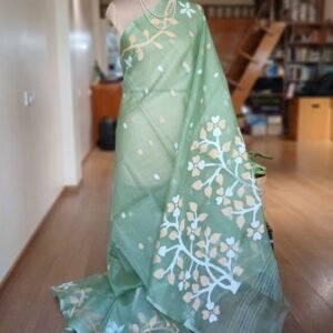 Handweave Jamdani Silk Saree – (SJMS1160)
