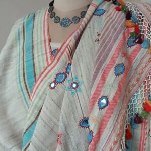 Bhujodi Handweave Saree in Pale Green.  – (BHUJ1074)
