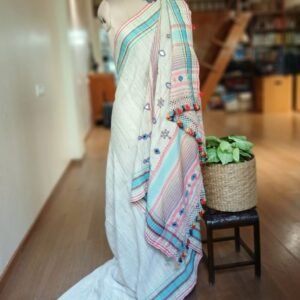 Bhujodi Handweave Saree in Pale Green.  – (BHUJ1074)
